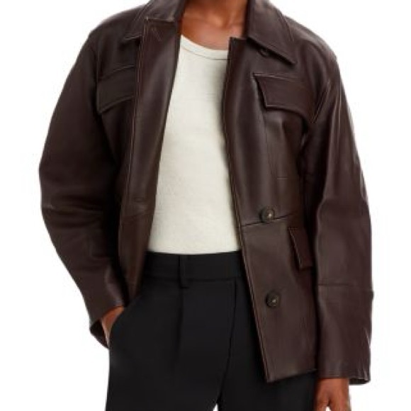 Vince leather Safari jacket - Picture 2 of 11